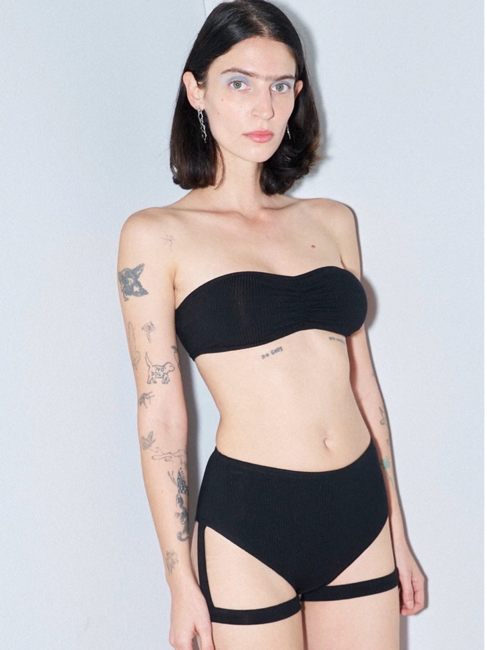 Fashion Brand Company - Tencel Rib Scrunch Tube Bra NWT